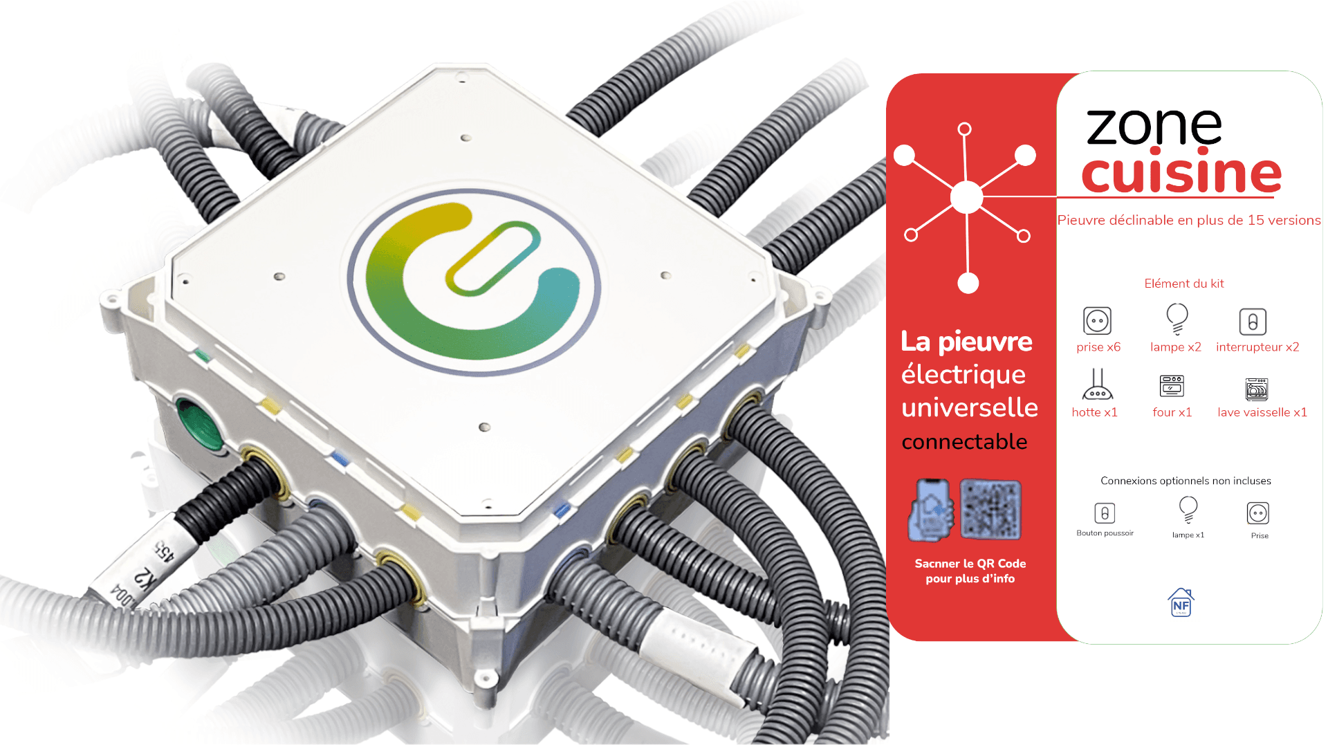 Pieuvre électrique universelle zone cuisine